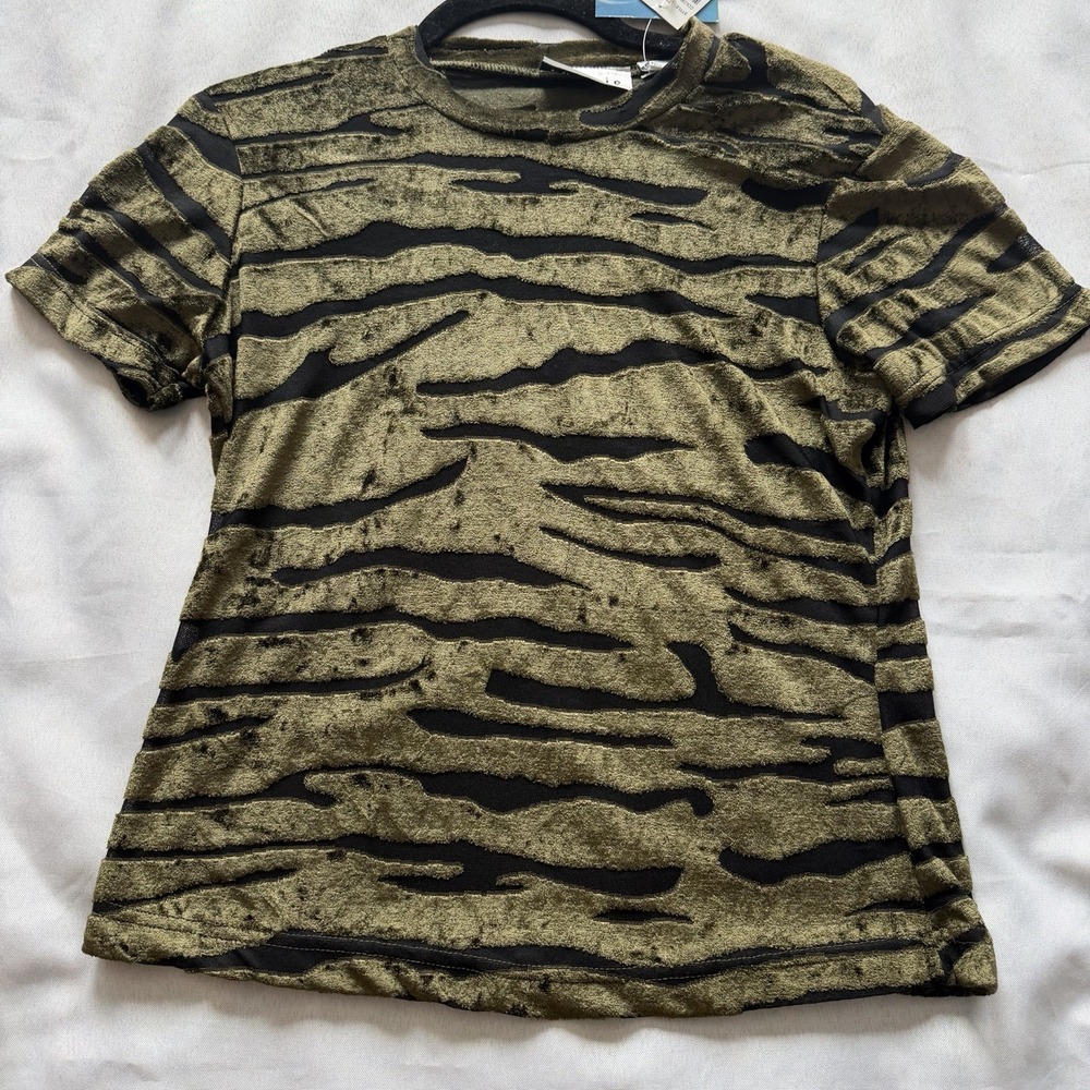 NWT Y2K Energie Burnout Velvet Mesh‎ Sheer Top Fairy Grunge Whimsigoth Womens L